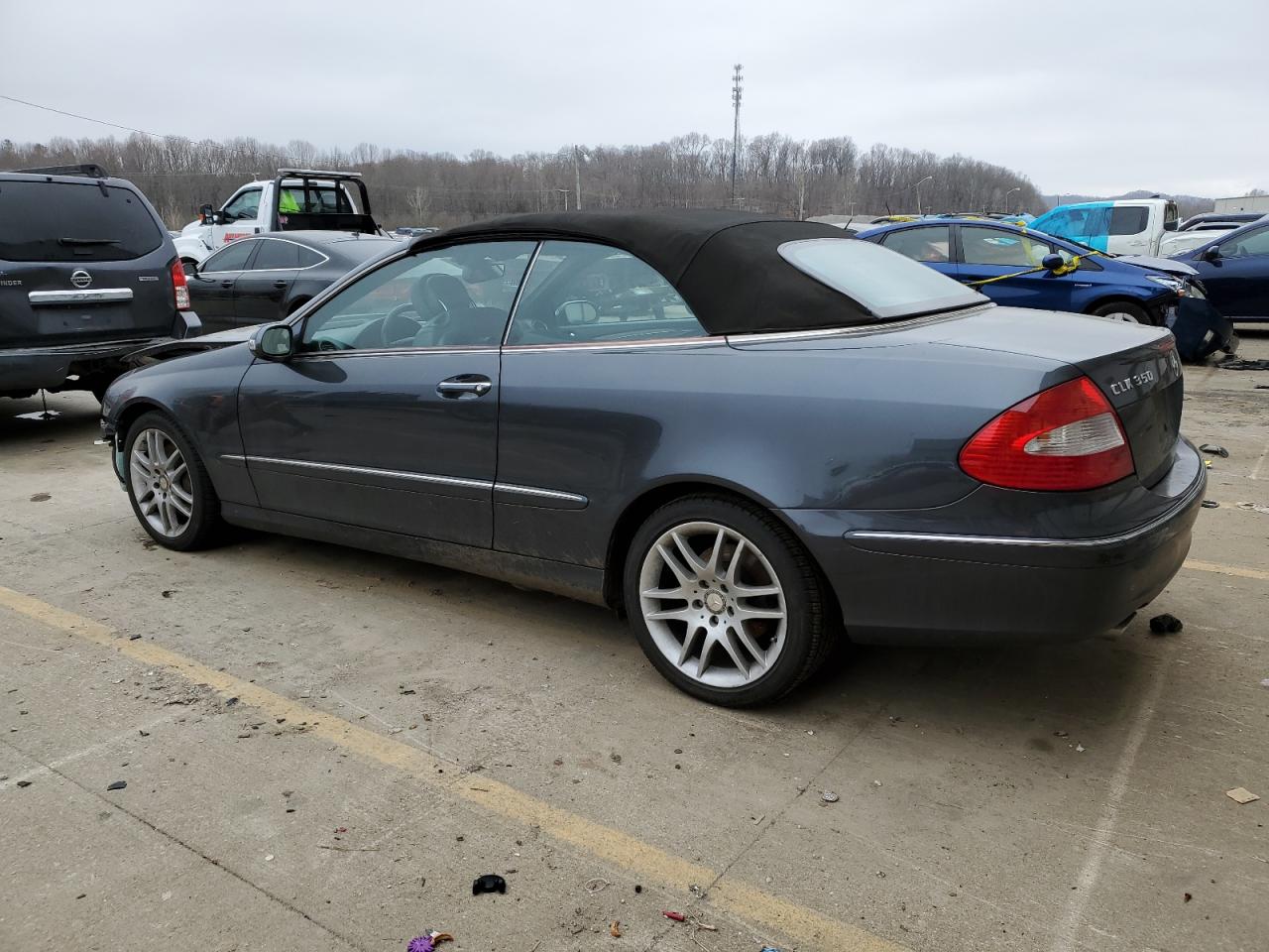 2008 Mercedes-Benz CLK-klasse VIN WDBTK56F08F234873 Copart auction photo, front end damage thumbnail 2