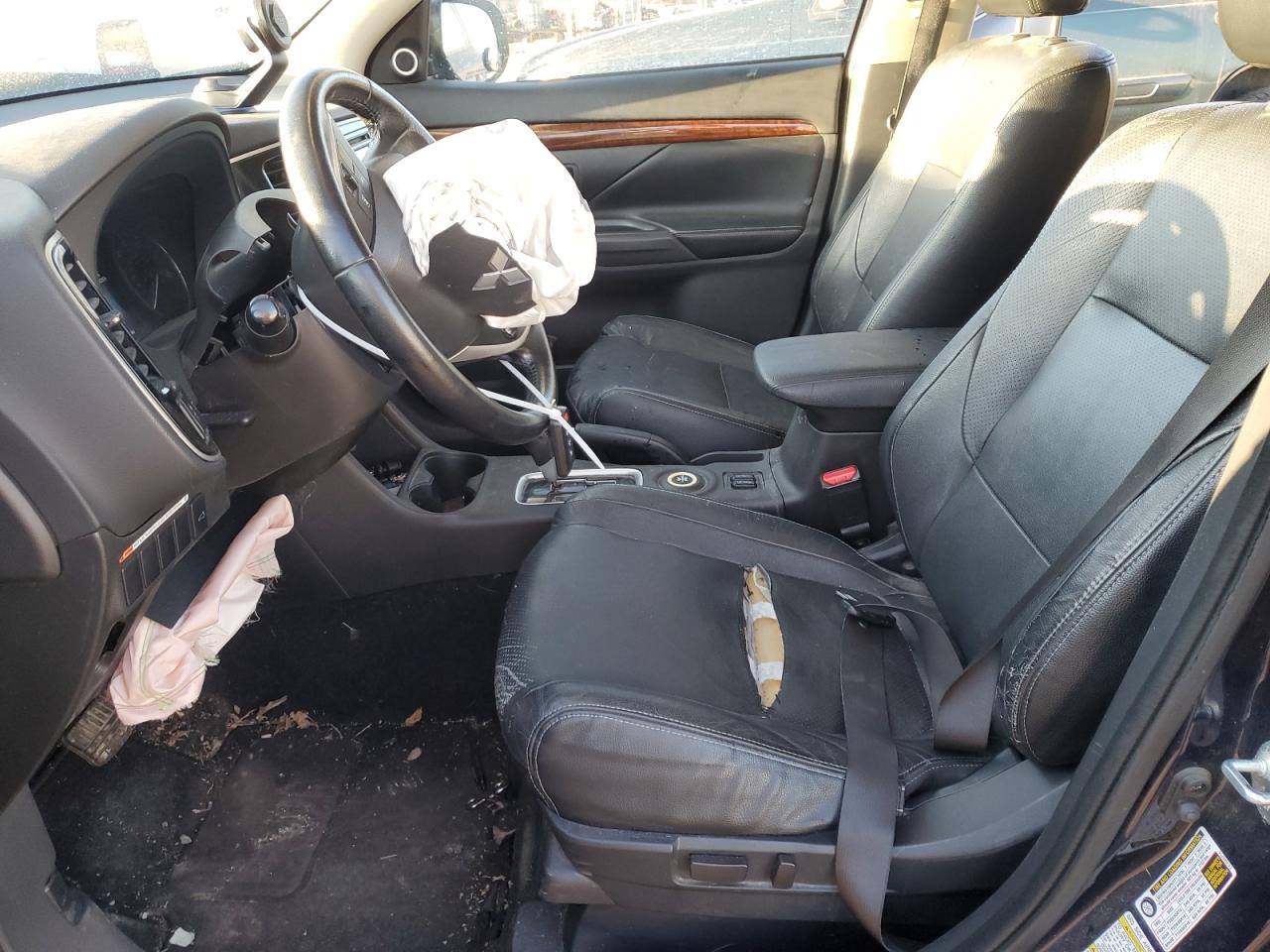 2014 Mitsubishi Outlander VIN JA4AZ3A32EZ009042 Copart auction photo, front end / side damage thumbnail 7