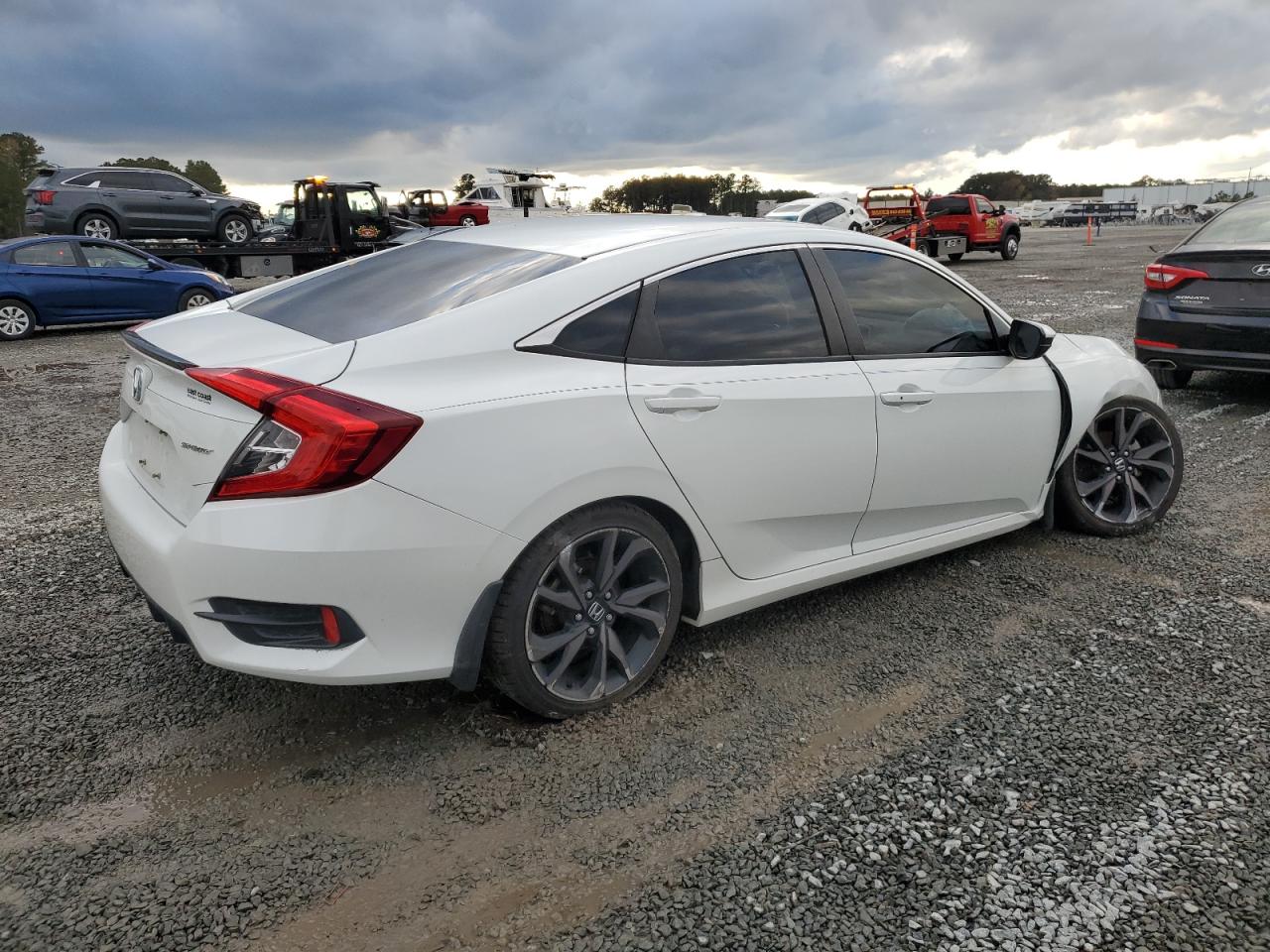 2019 Honda Civic VIN 19XFC2F89KE024706 Copart auction photo, front end damage thumbnail 3