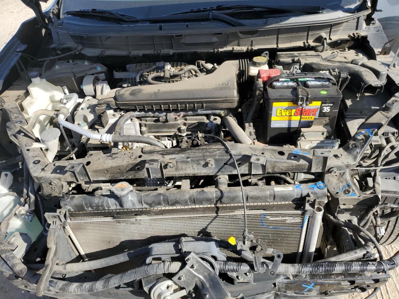 2017 Nissan Rogue VIN JN8AT2MV3HW260466 Copart auction photo, front end damage thumbnail 11