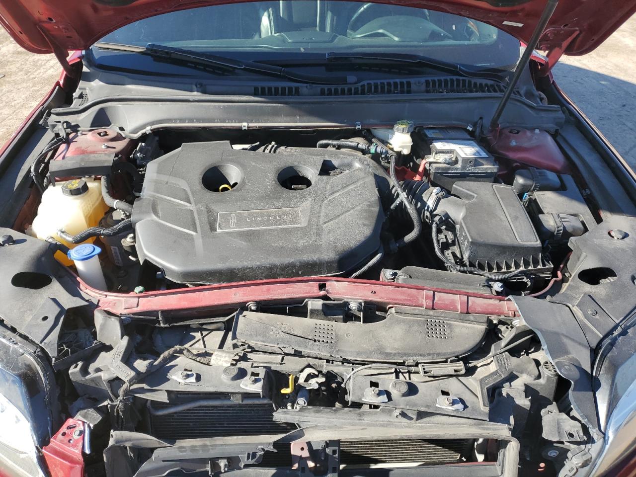 2017 Lincoln MKZ VIN 3LN6L5D92HR665142 Copart auction photo, front end / rear end damage thumbnail 11