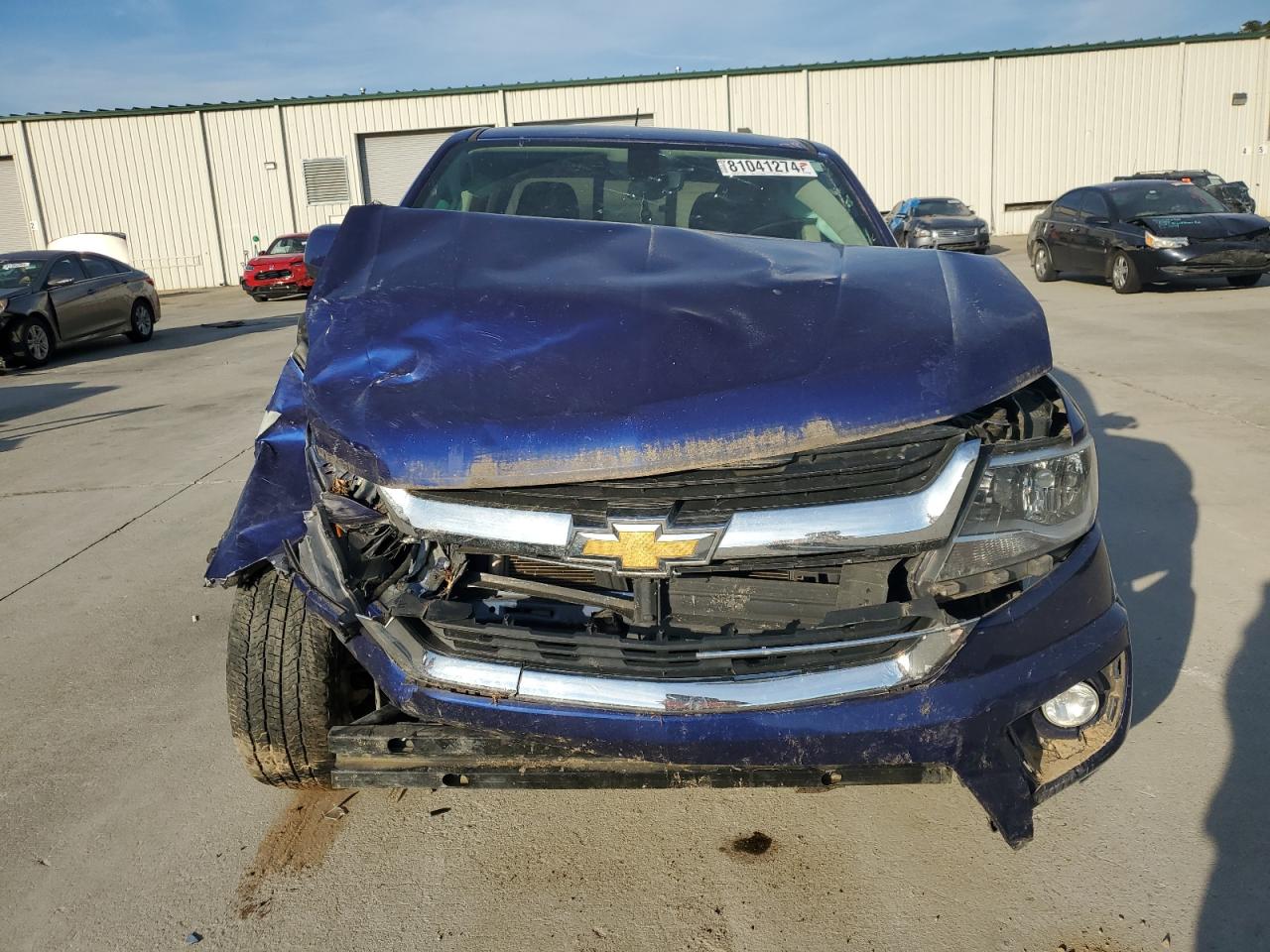 2017 Chevrolet Colorado VIN 1GCGTCEN8H1258526 Copart auction photo, front end / rear end damage thumbnail 5