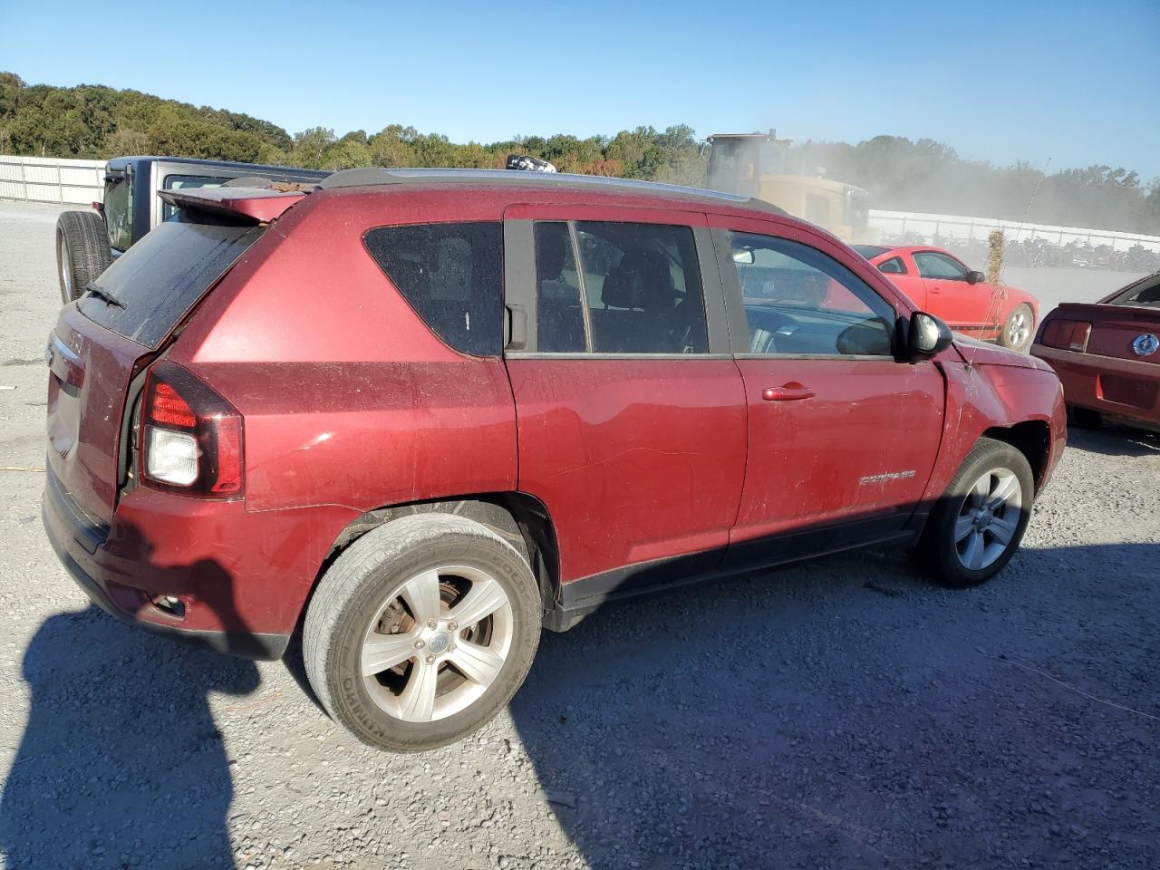 2014 Jeep Compass VIN 1C4NJDBB9ED538169 Copart auction photo, all over damage thumbnail 3