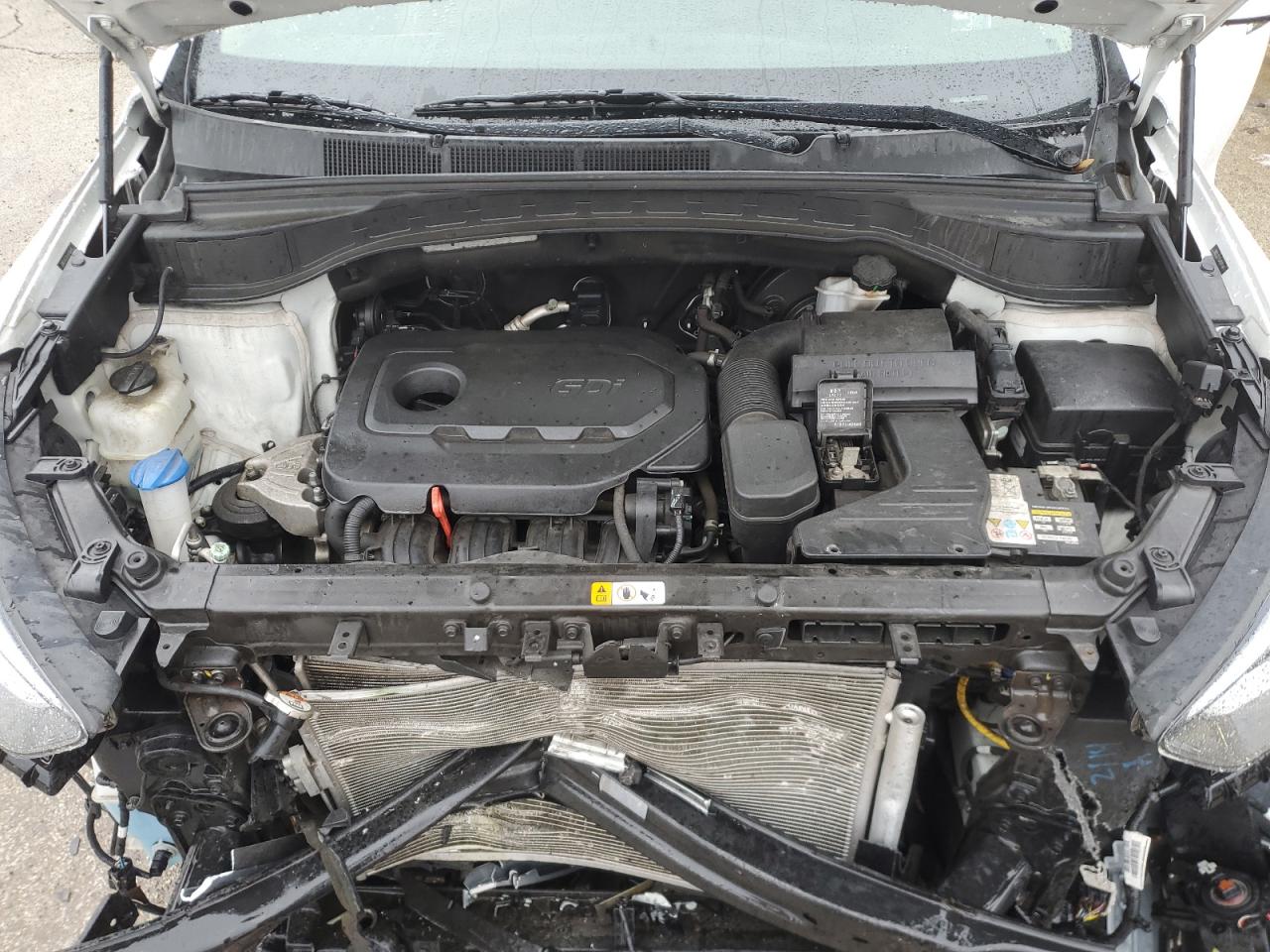 2018 Hyundai Santa Fe VIN 5NMZUDLB5JH100144 Copart auction photo, front end damage thumbnail 12