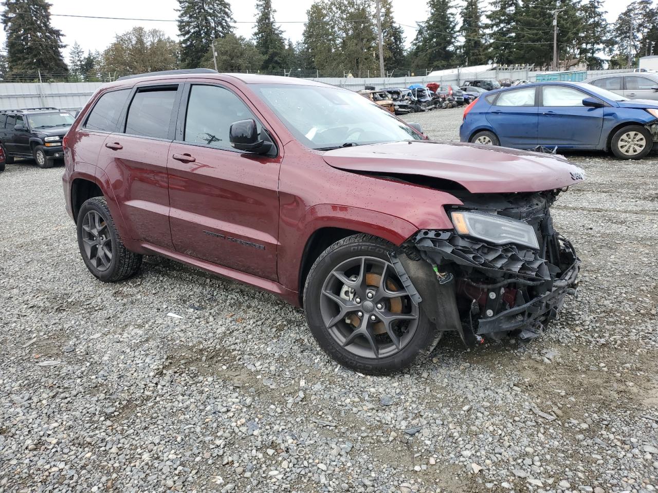 2020 Jeep Grand Cherokee VIN 1C4RJFBGXLC133322 Copart auction photo, front end / rear end damage thumbnail 4