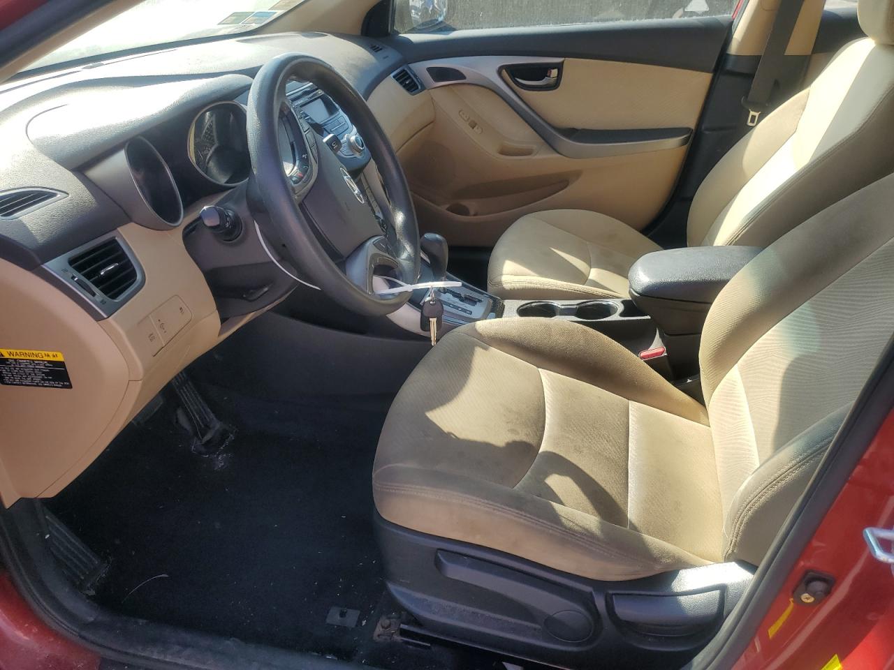 2013 Hyundai Elantra VIN KMHDH4AE8DU489785 Copart auction photo, rear end damage thumbnail 7