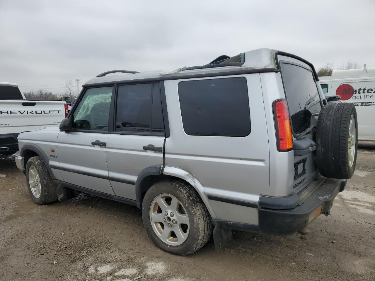 2003 Land Rover Discovery VIN SALTR16403A785761 Copart auction photo, top/roof damage thumbnail 2
