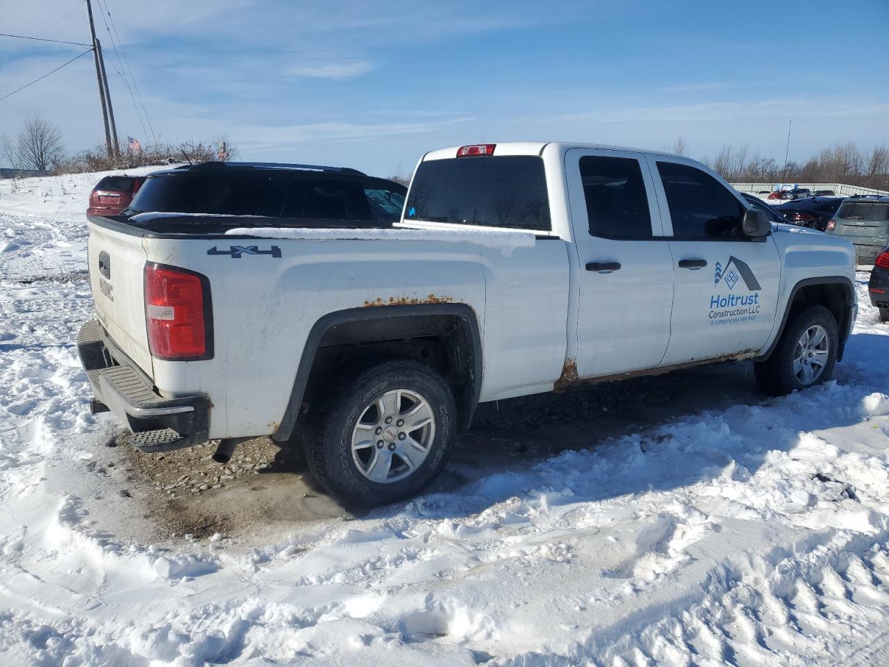 2015 GMC Sierra VIN 1GTV2TEH8FZ165542 Copart auction photo, front end damage thumbnail 3