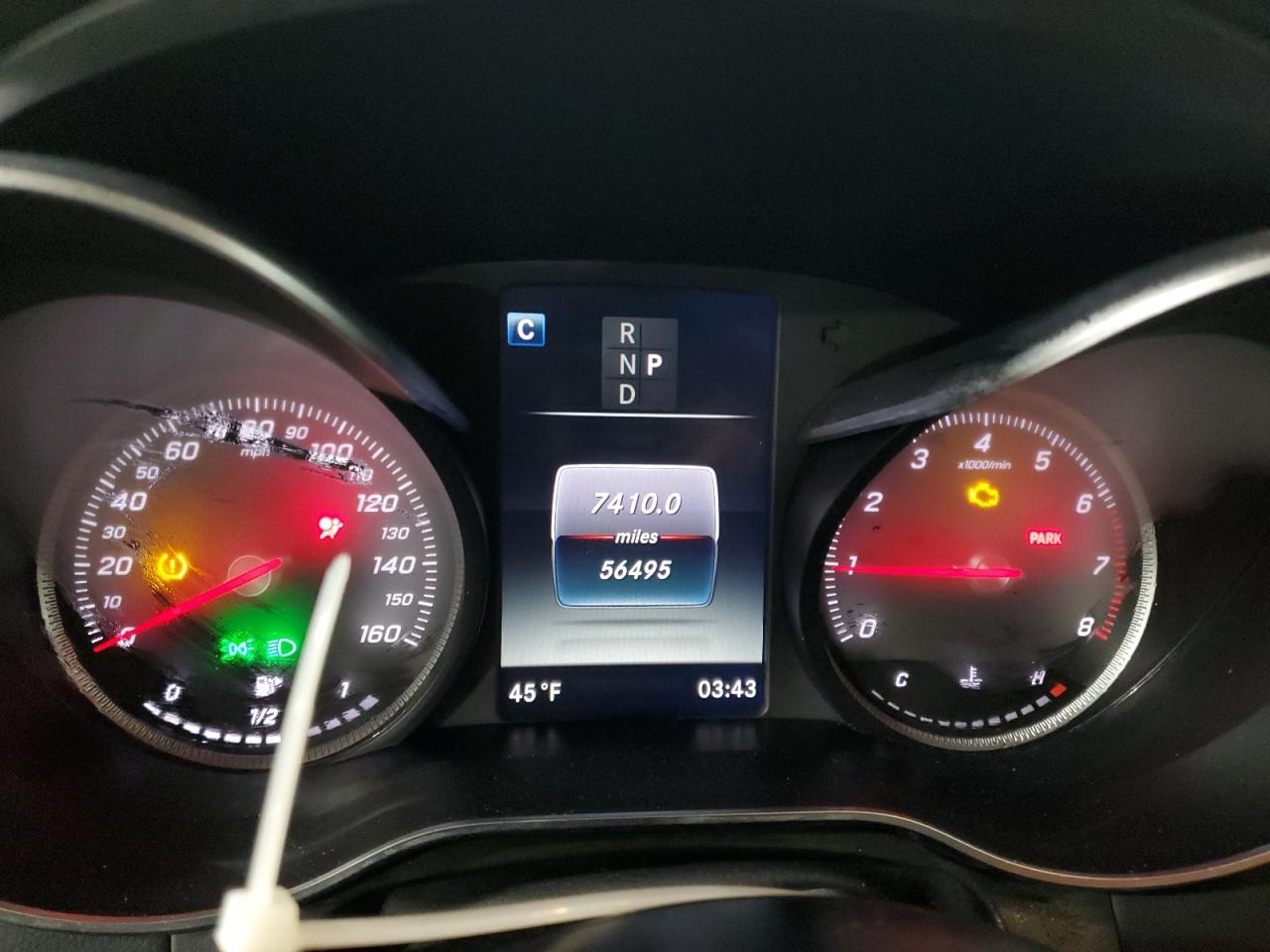 2019 Mercedes-Benz GLC VIN WDC0G4KB3KF639937 Copart auction photo, front end damage thumbnail 9
