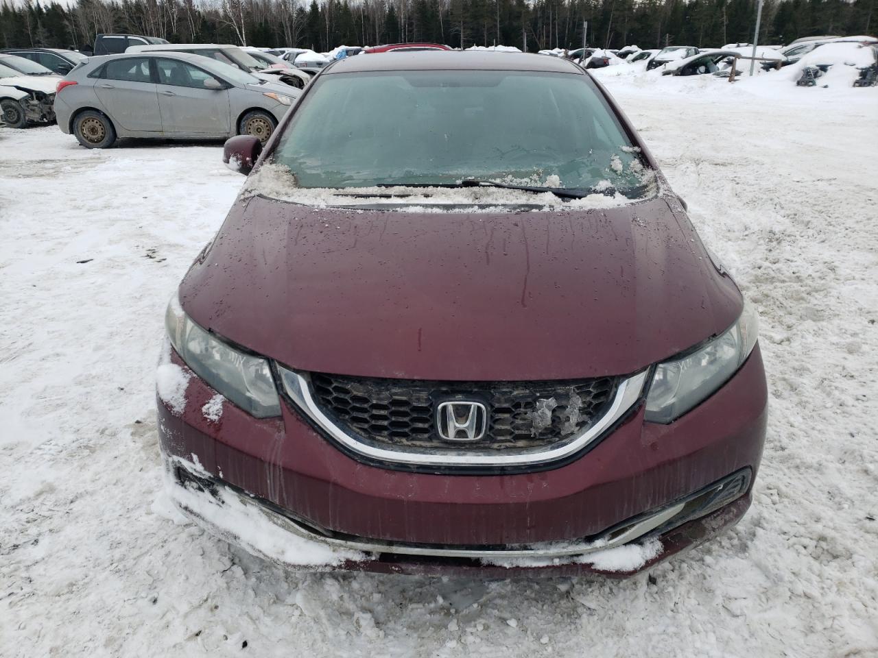 2013 Honda Civic VIN 2HGFB2F46DH006057 Copart auction photo, side damage thumbnail 5