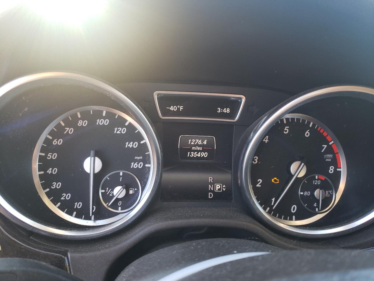 2015 Mercedes-Benz M-klasse VIN 4JGDA5HB5FA466085 Copart auction photo, front end / rear end damage thumbnail 9