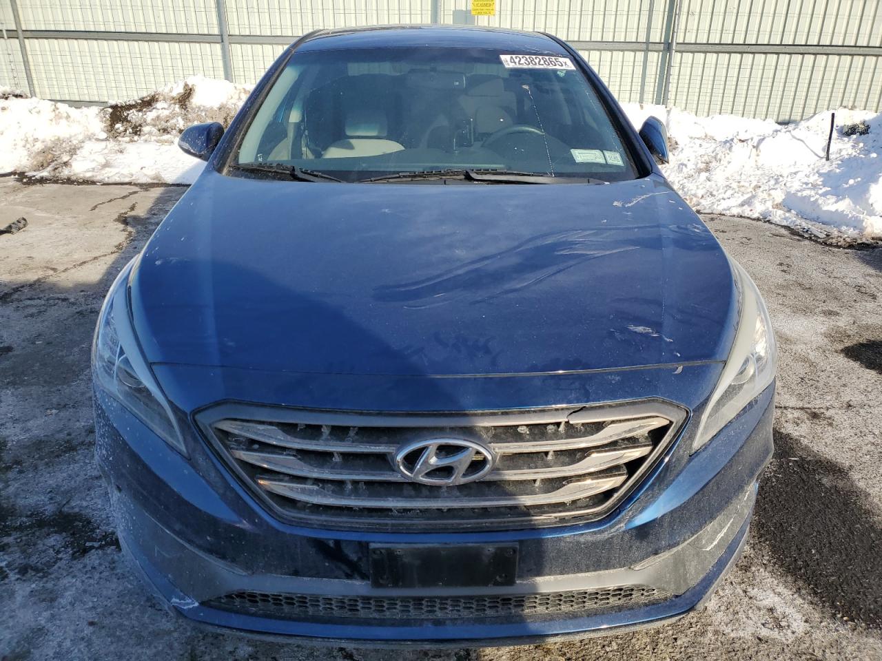 2015 Hyundai Sonata VIN 5NPE34AF0FH031901 Copart auction photo, side / rear end damage thumbnail 5