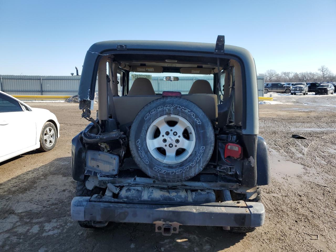 2001 Jeep Wrangler VIN 1J4FA59S81P345126 Copart auction photo, all over damage thumbnail 6