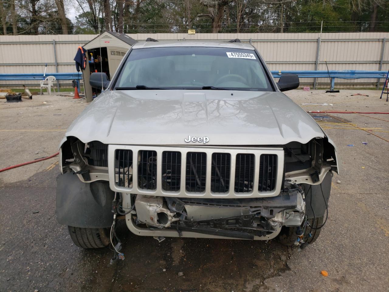 2007 Jeep Grand Cherokee VIN 1J8GS48K77C515682 Copart auction photo, front end / side damage thumbnail 5