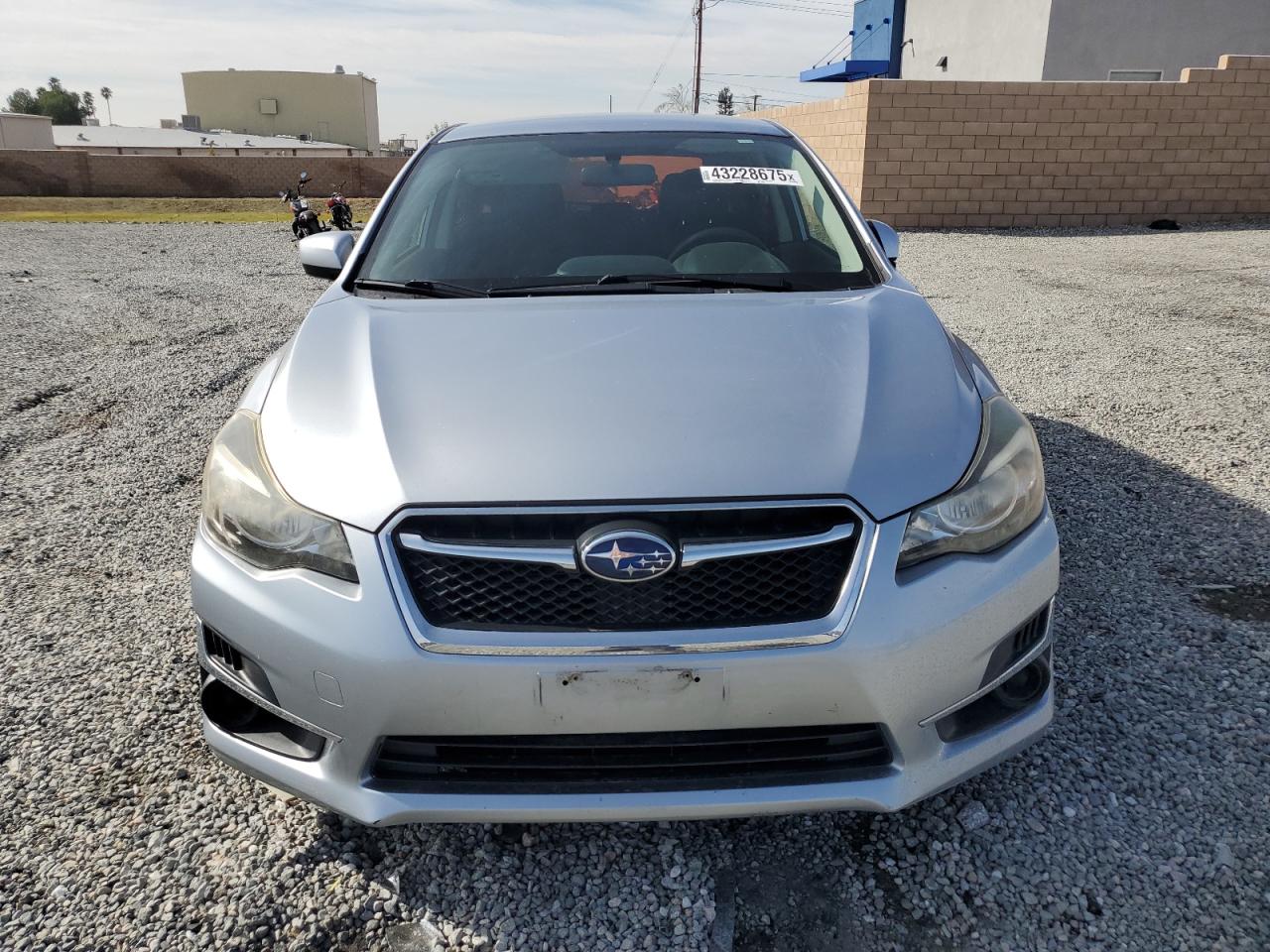 2016 Subaru Impreza VIN JF1GPAB66G8272619 Copart auction photo, rear end damage thumbnail 5