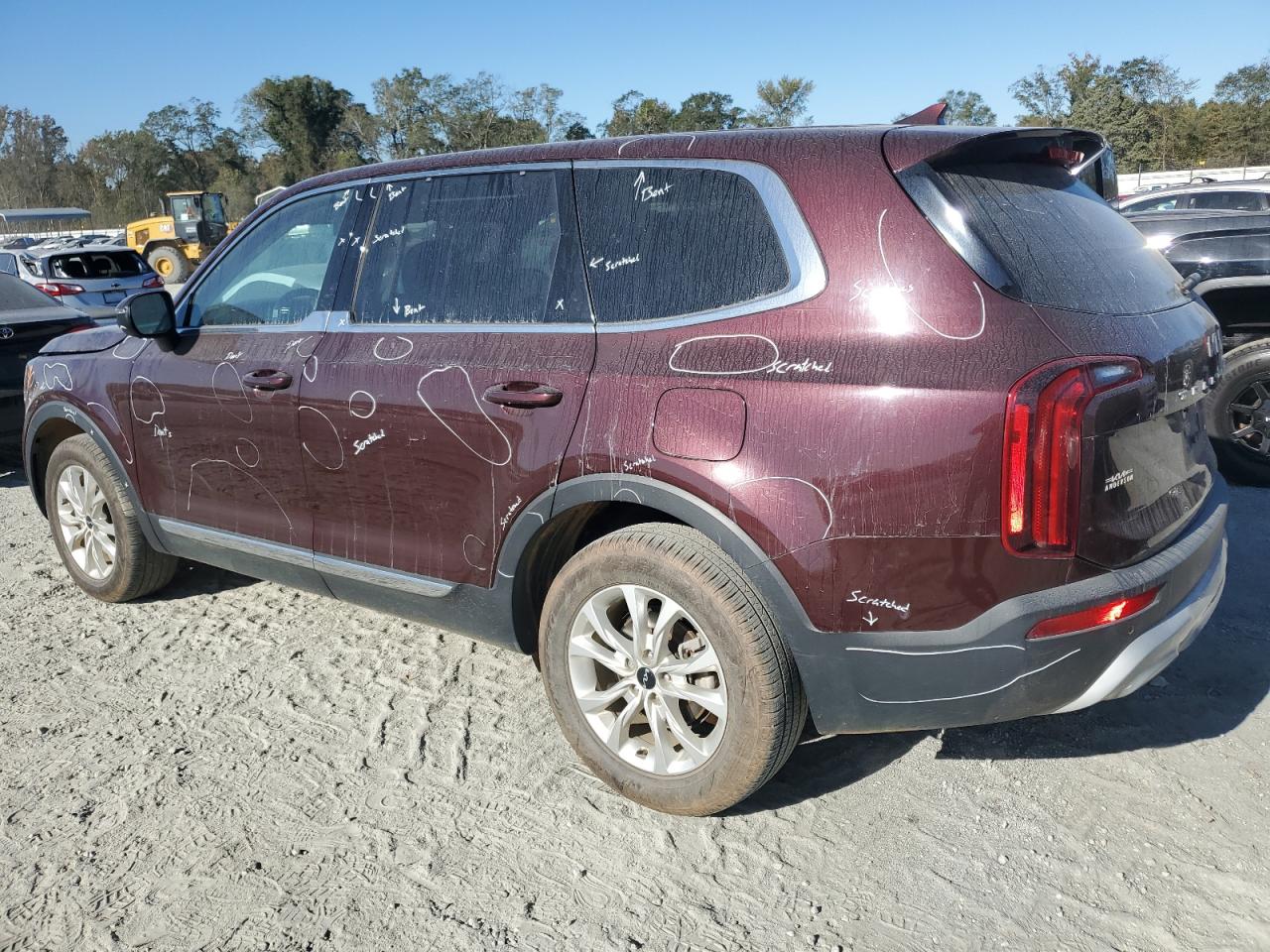 2022 KIA Telluride VIN 5XYP24HC4NG315531 Copart auction photo, top/roof damage thumbnail 2
