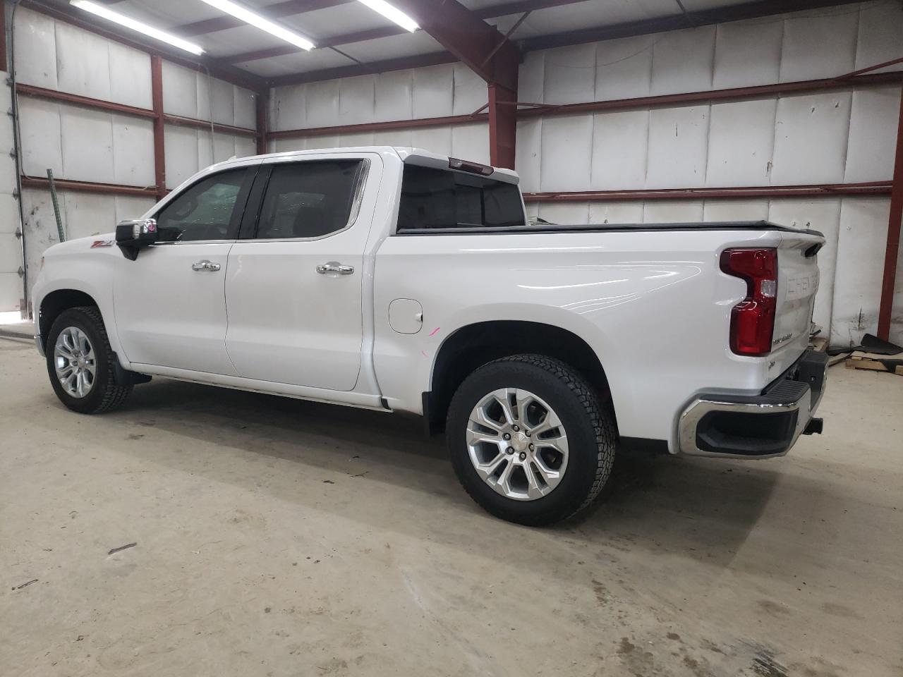 2023 Chevrolet Silverado VIN 3GCUDGED3PG350013 Copart auction photo, top/roof / front end damage thumbnail 2