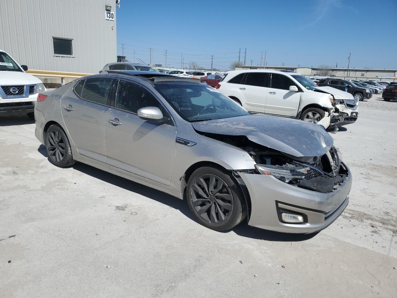 2014 KIA Optima VIN 5XXGR4A63EG312222 Copart auction photo, front end / minor dent/scratches damage thumbnail 4