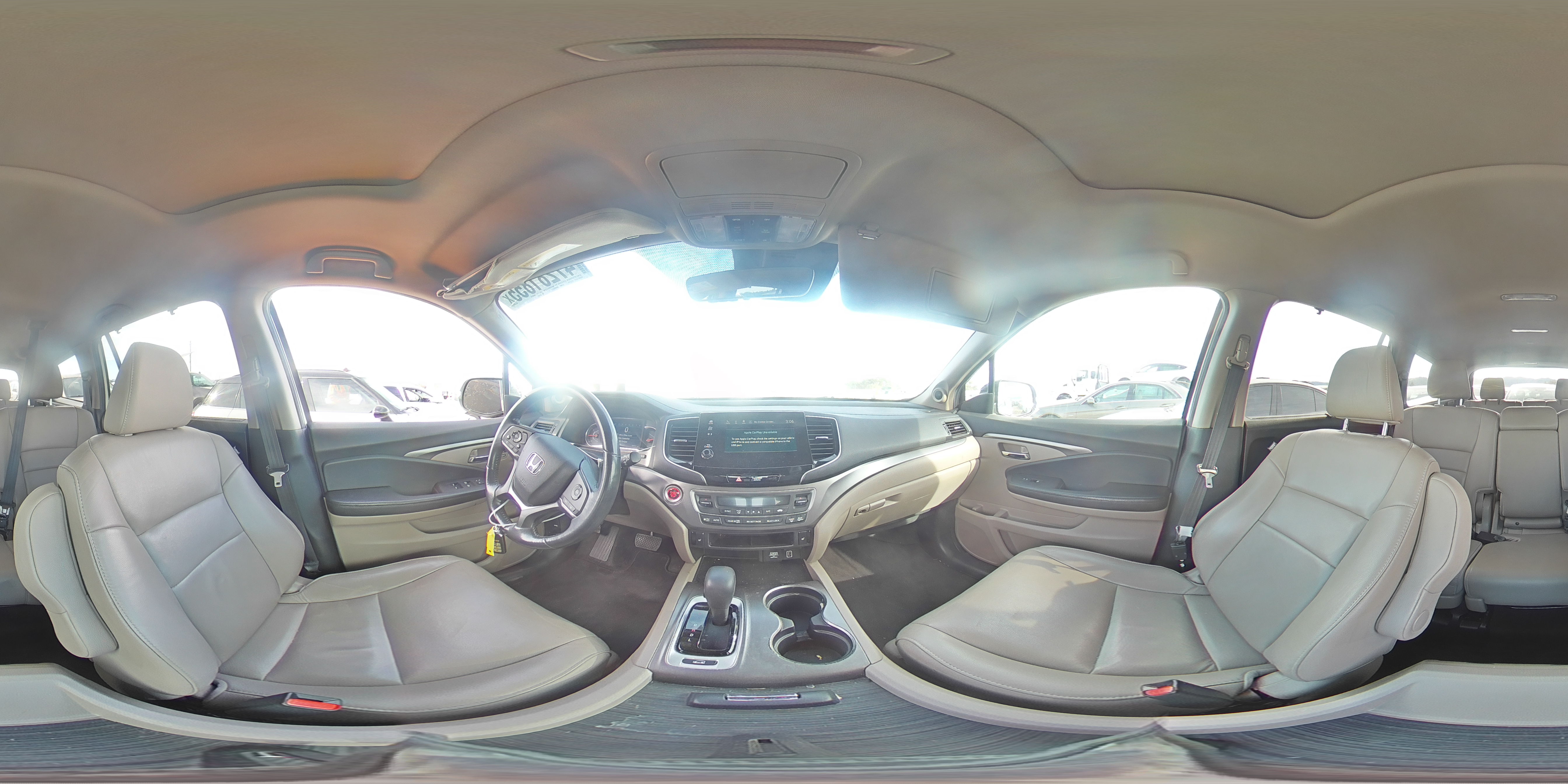 2019 Honda Pilot VIN 5FNYF6H57KB063038 Copart auction photo, front end / side damage thumbnail 14