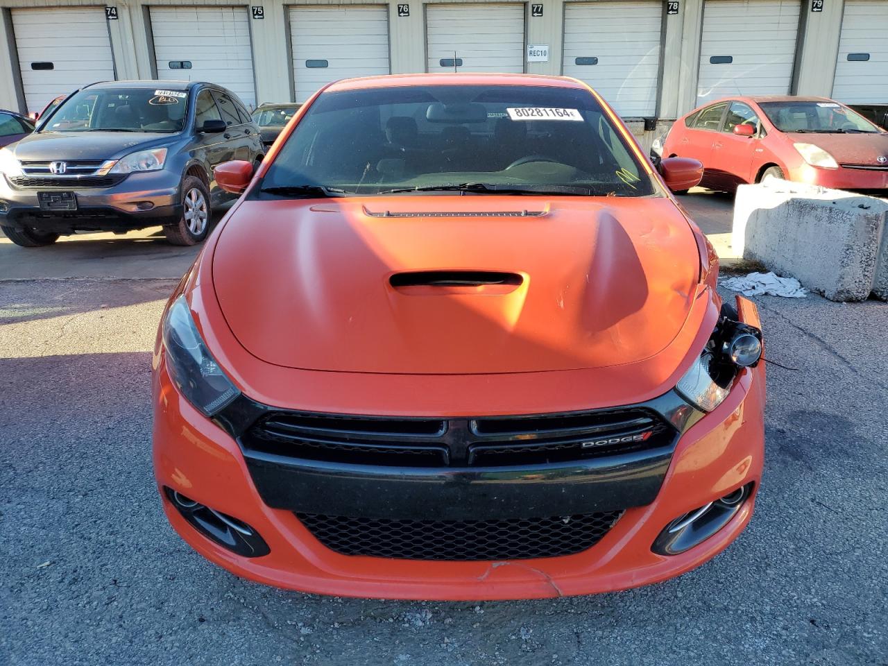 2016 Dodge Dart VIN 1C3CDFBB3GD630394 Copart auction photo, front end / side damage thumbnail 5