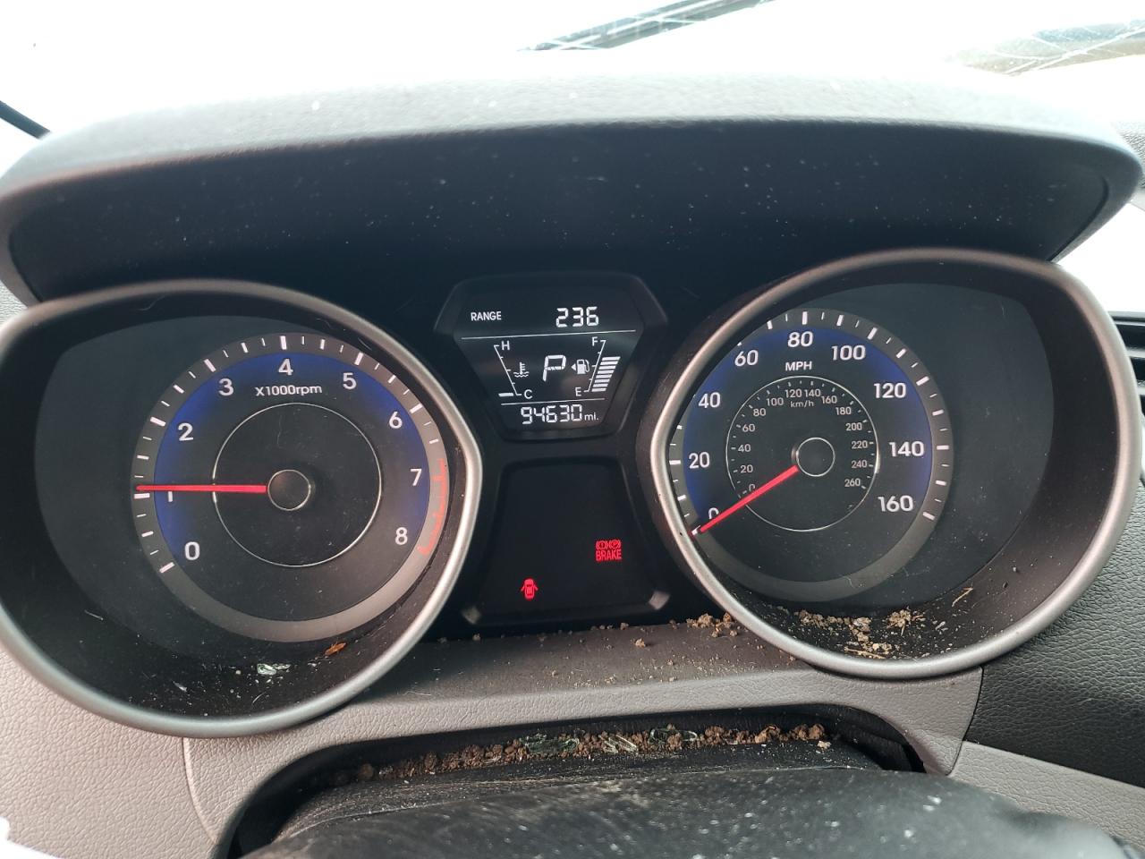 2015 Hyundai Elantra VIN KMHDH4AE1FU281167 Copart auction photo, all over damage thumbnail 9