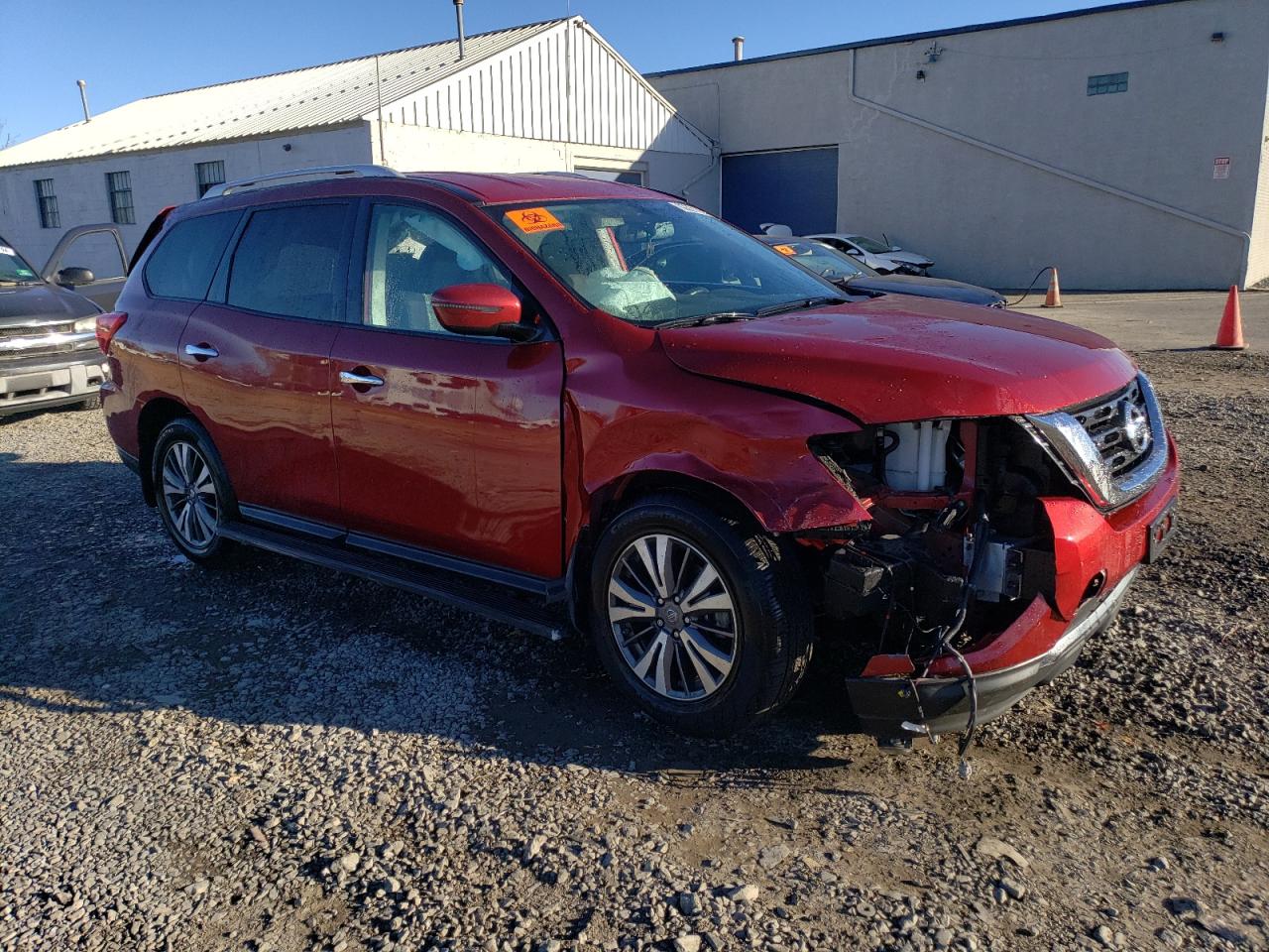 2017 Nissan Pathfinder VIN 5N1DR2MM7HC910041 Copart auction photo, rollover damage thumbnail 4