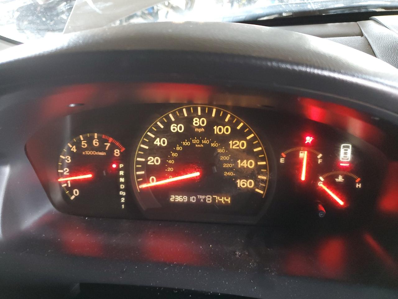 2003 Honda Accord VIN 1HGCM56373A127215 Copart auction photo, side / front end damage thumbnail 9