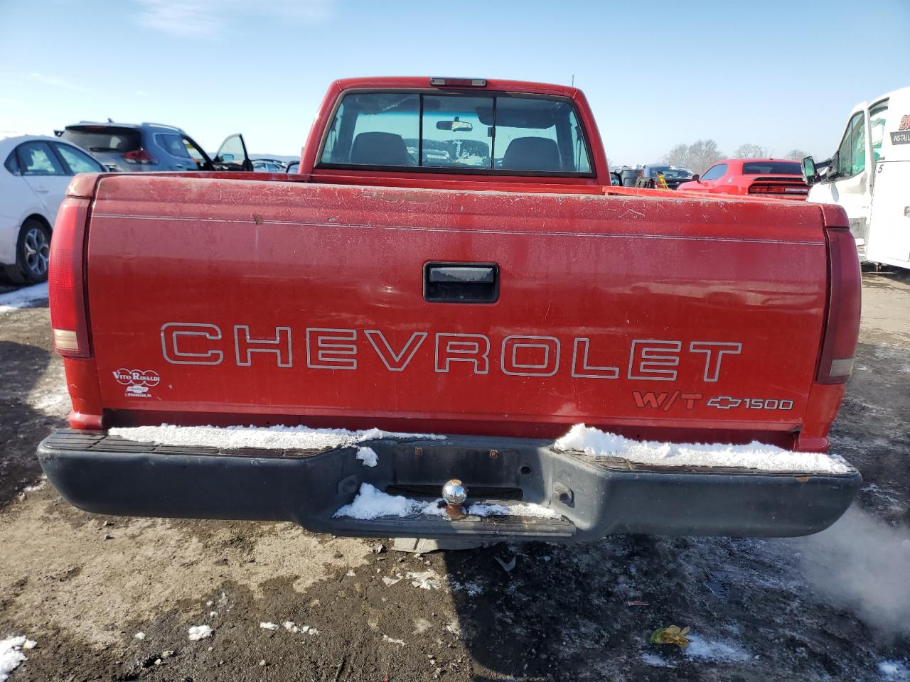 1996 Chevrolet GMT-400 VIN 1GCEC14W3TZ229290 Copart auction photo, front end / rear end damage thumbnail 6
