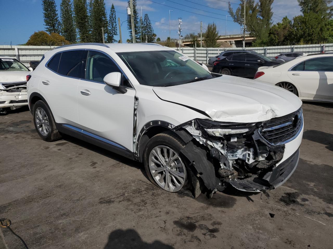 2022 Buick Envision VIN LRBAZLR46ND009866 Copart auction photo, front end damage thumbnail 4