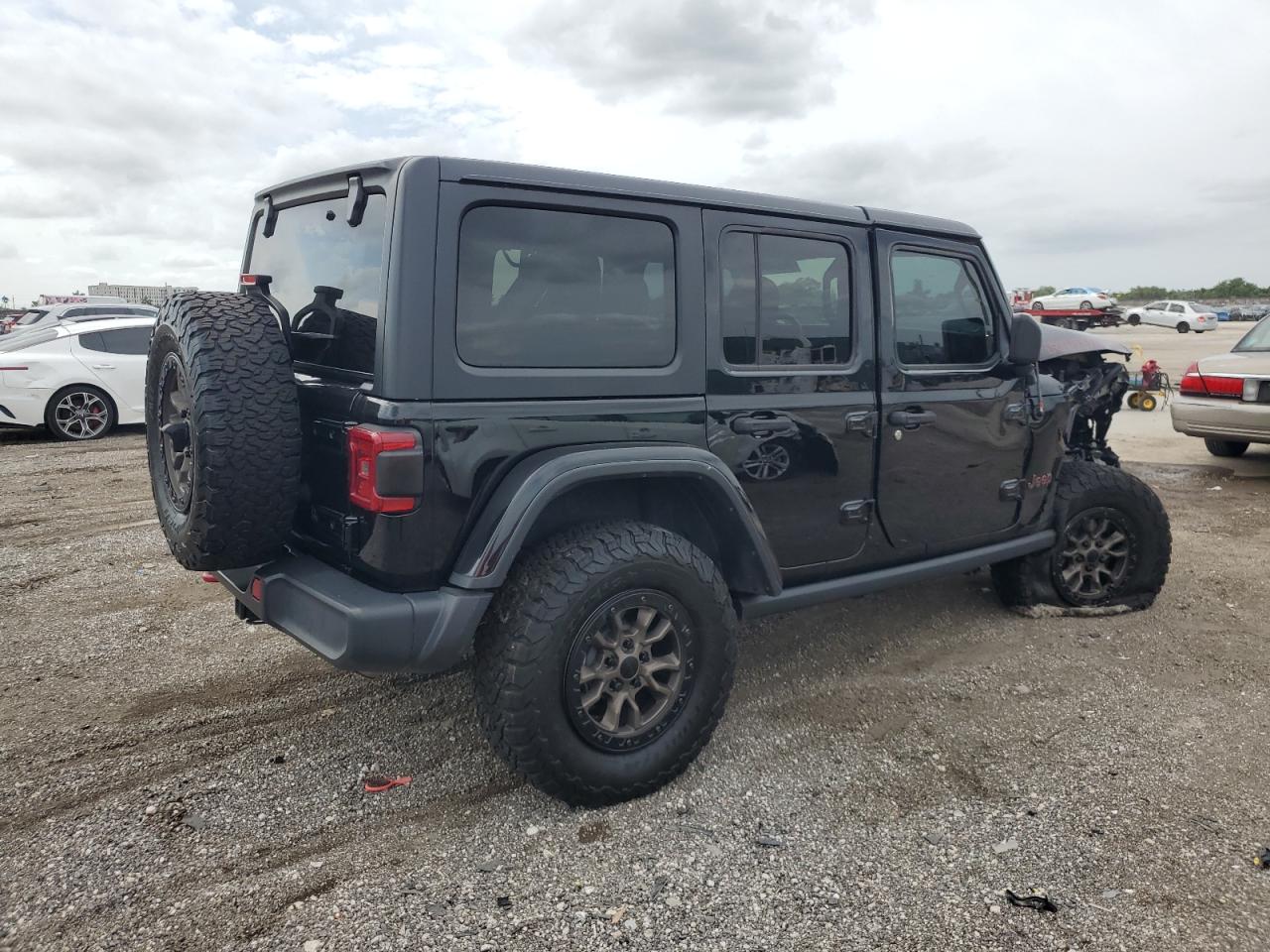 2019 Jeep Wrangler VIN 1C4HJXFN8KW510253 Copart auction photo, front end damage thumbnail 3