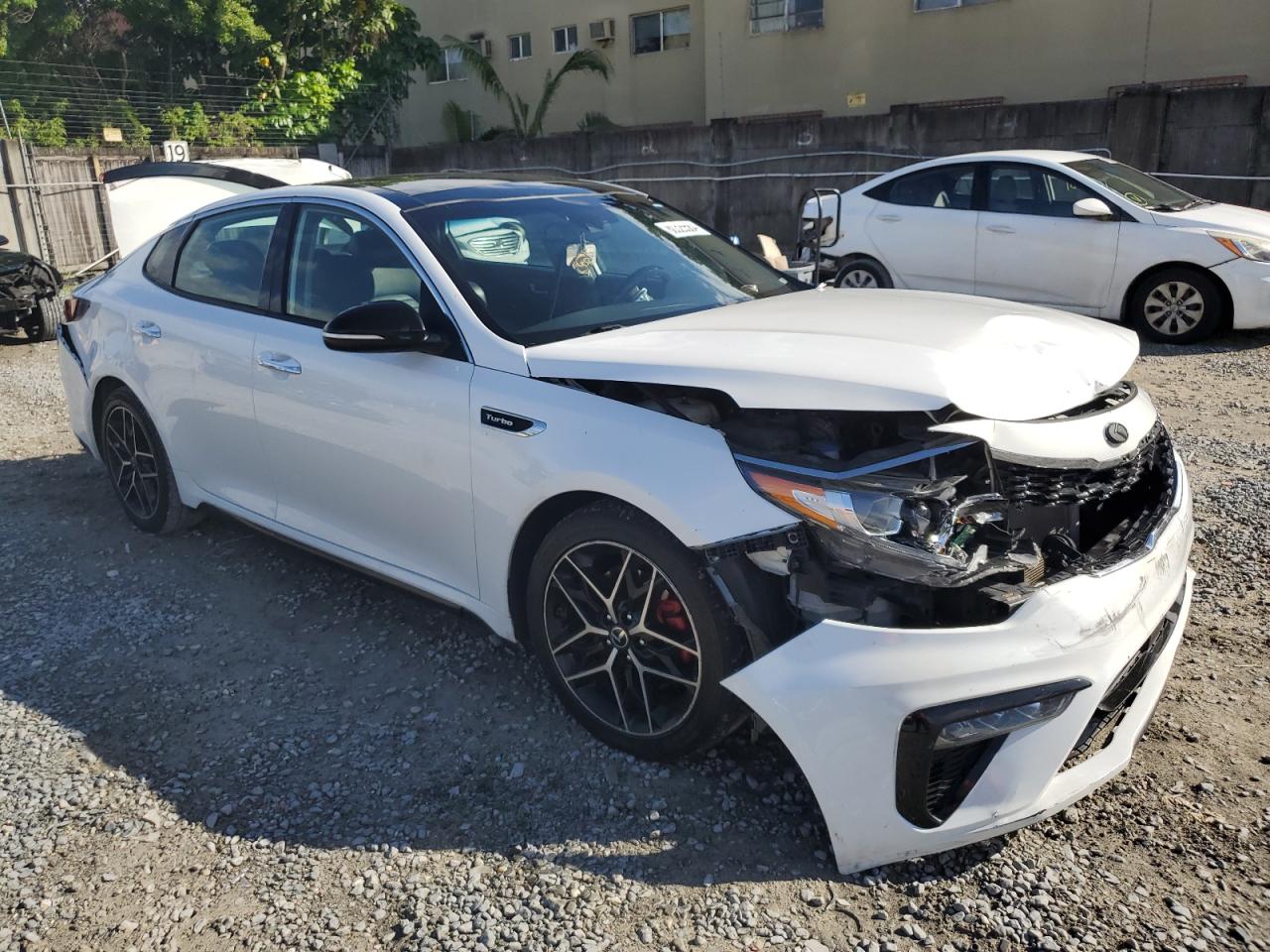 2019 KIA Optima VIN 5XXGW4L29KG334451 Copart auction photo, front end / rear end damage thumbnail 4