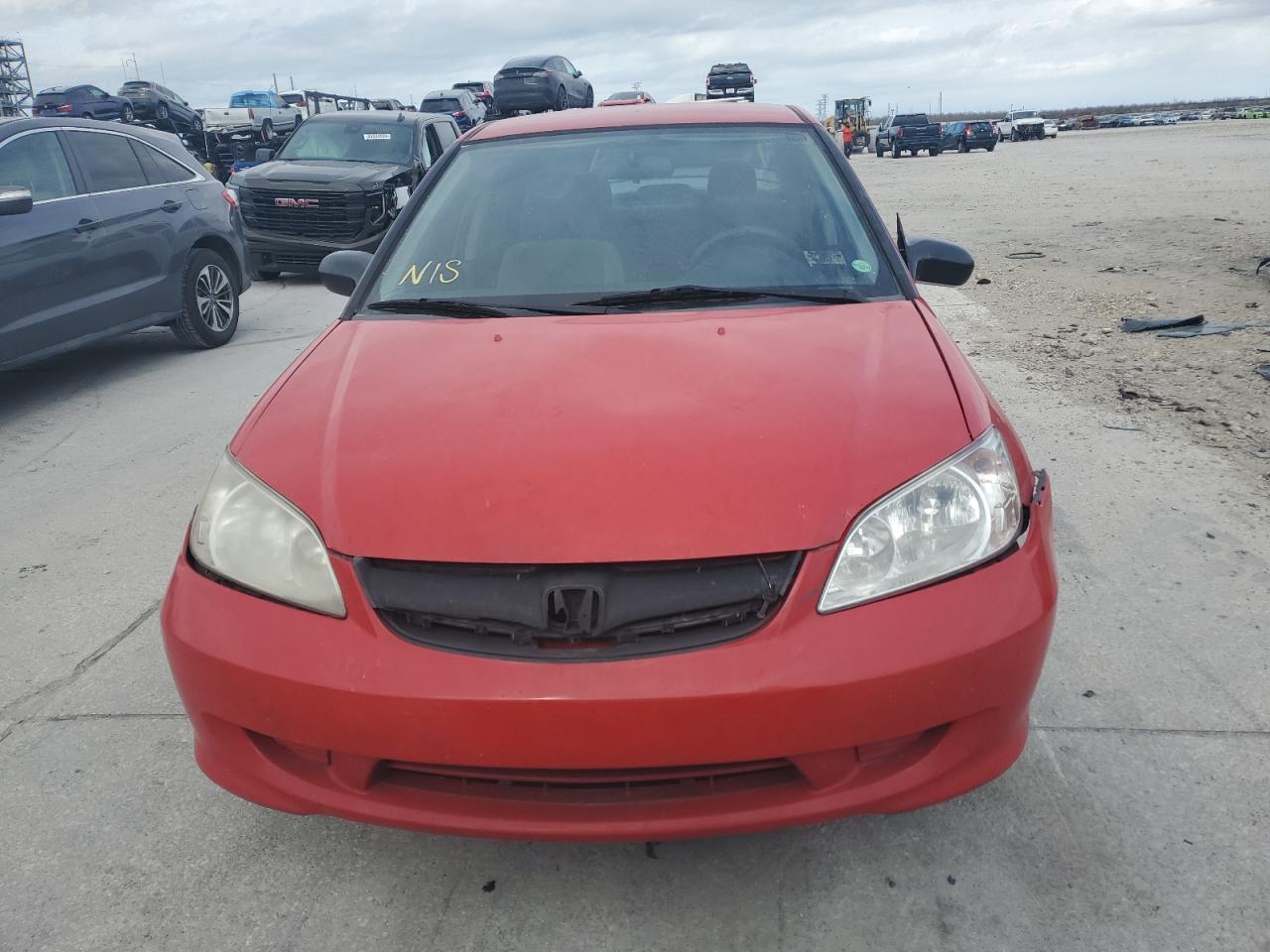 2005 Honda Civic VIN 1HGES16395L021296 Copart auction photo, normal wear / front end damage thumbnail 5
