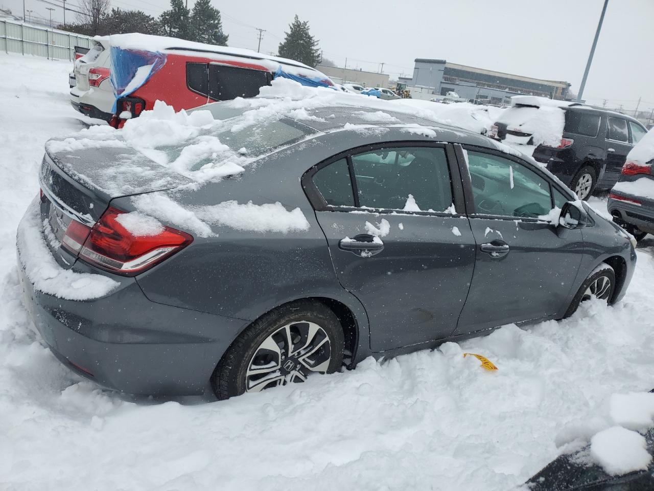 2013 Honda Civic VIN 19XFB2F82DE089063 Copart auction photo, all over damage thumbnail 3