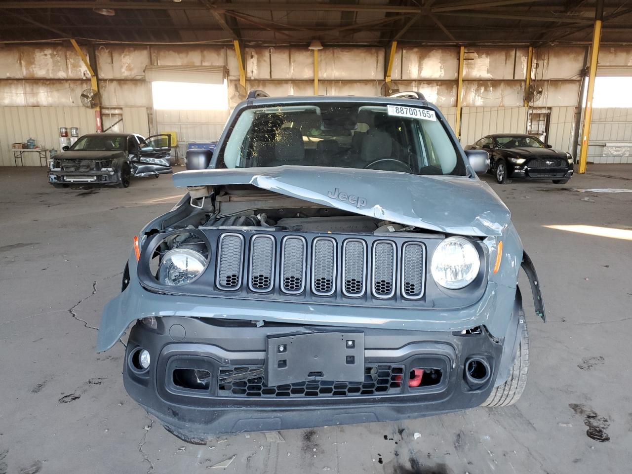 2017 Jeep Renegade VIN ZACCJBCB2HPF18927 Copart auction photo, front end damage thumbnail 5