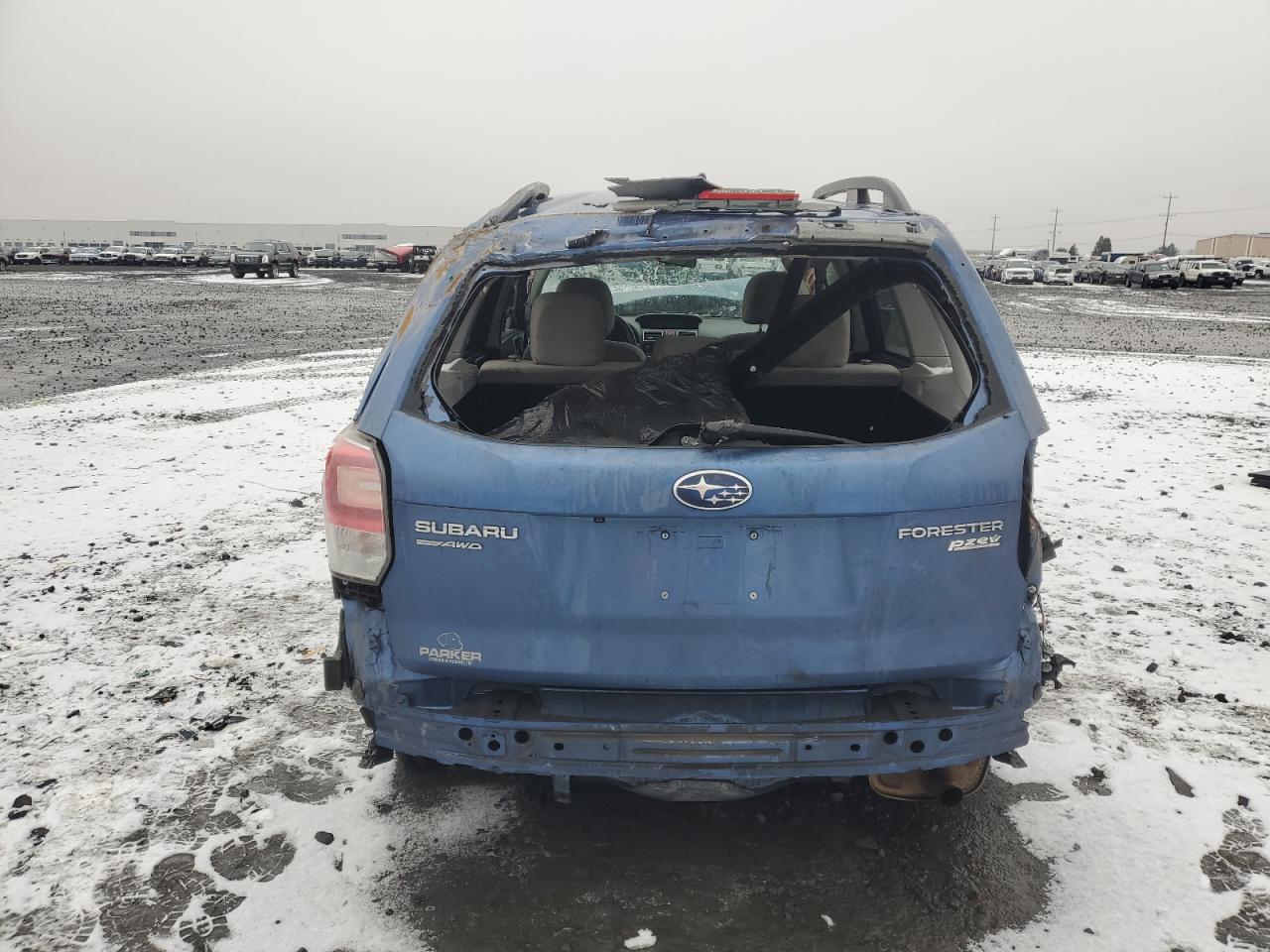 2017 Subaru Forester VIN JF2SJAEC4HH545552 Copart auction photo, all over damage thumbnail 6