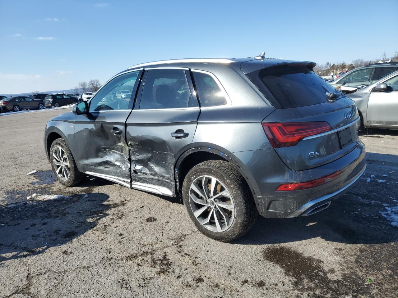 2023 Audi Q5 VIN WA1GAAFY8P2178097 Copart auction photo, side damage thumbnail 2