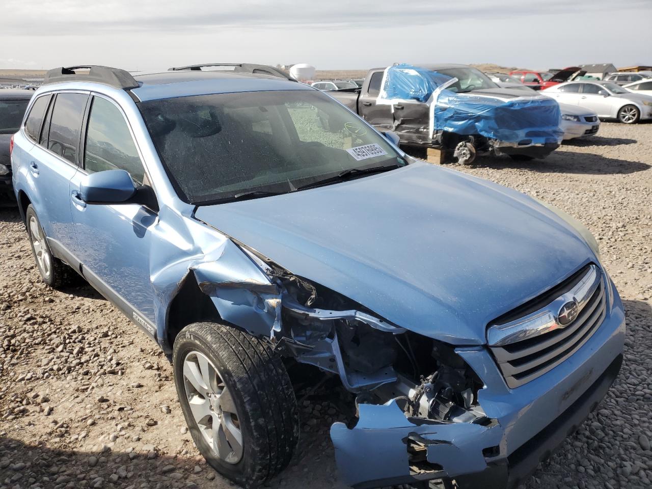 2010 Subaru Outback VIN 4S4BRBGC0A3334101 Copart auction photo, front end / side damage thumbnail 4