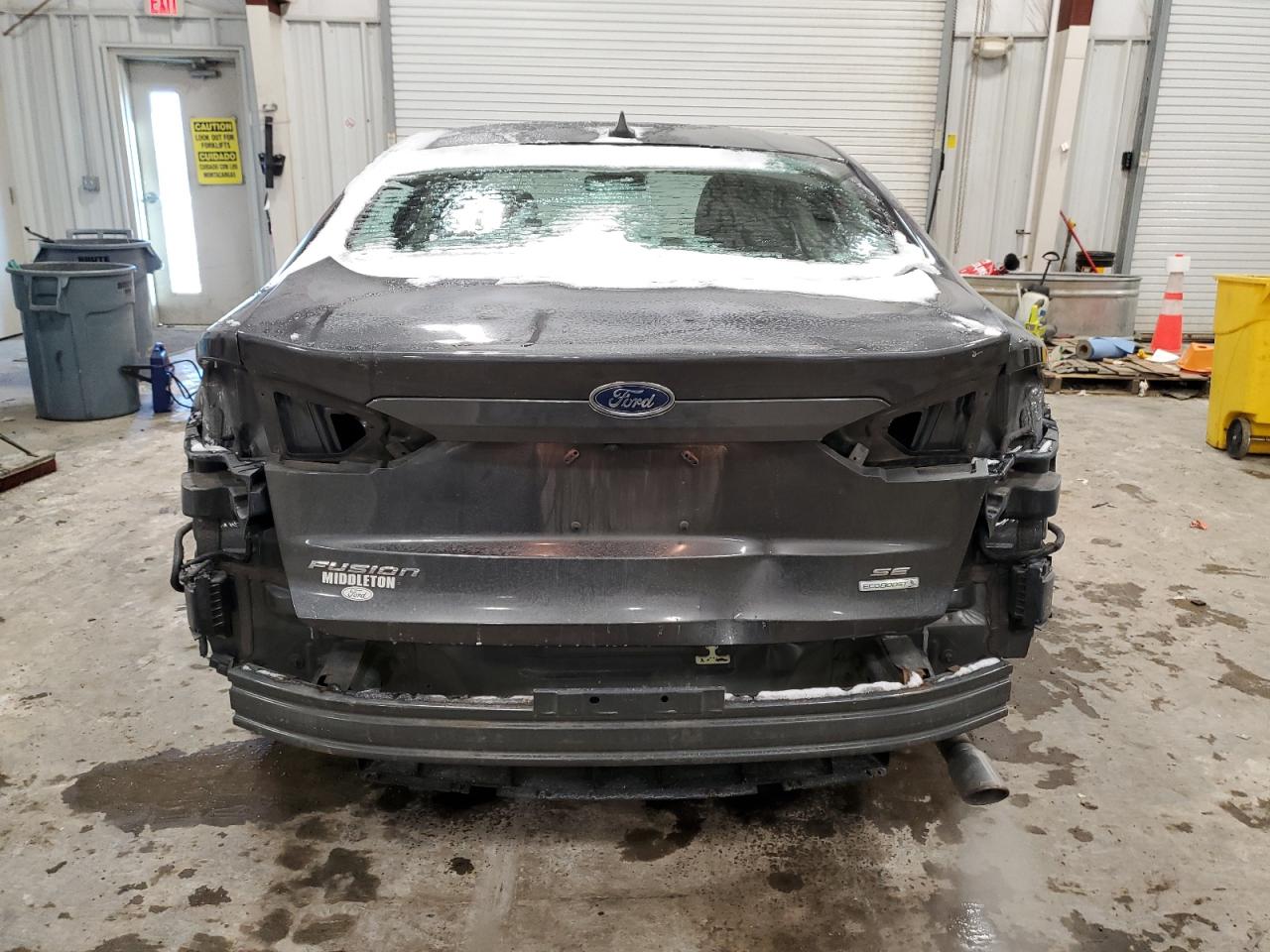 2019 Ford Fusion VIN 3FA6P0HD8KR214319 Copart auction photo, rear end / minor dent/scratches damage thumbnail 6