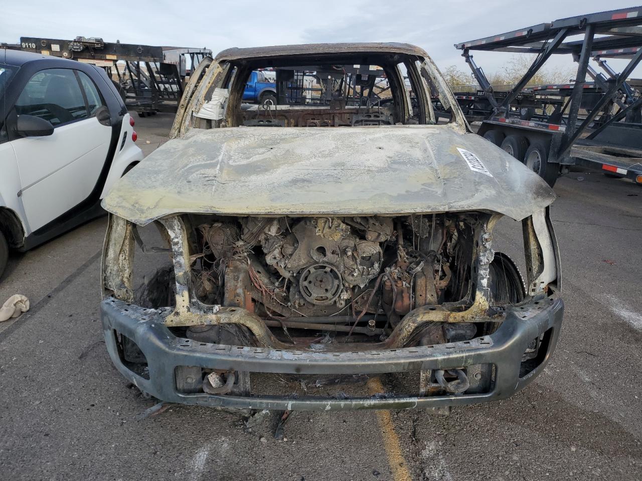 2011 Ford F250 VIN 1FT7W2BTXBEB23200 Copart auction photo, burn damage thumbnail 5