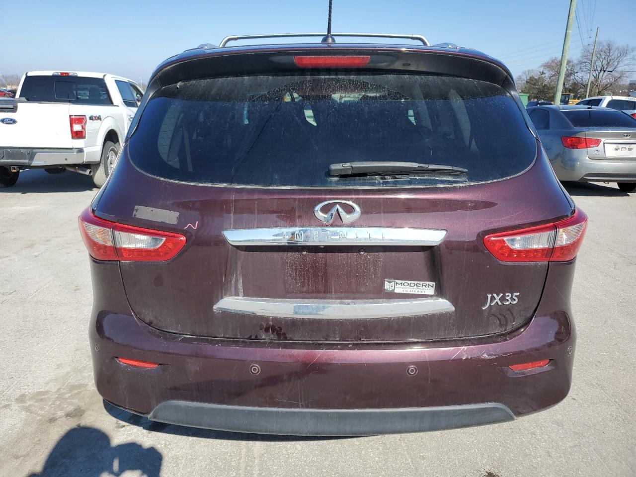 2013 Infiniti JX VIN 5N1AL0MM2DC324222 Copart auction photo, front end / side damage thumbnail 6