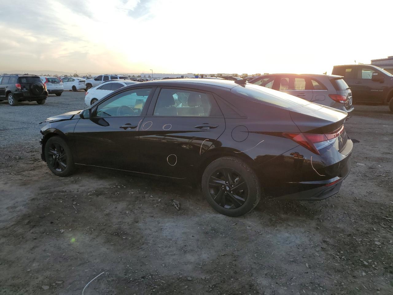 2022 Hyundai Elantra VIN 5NPLM4AG1NH064269 Copart auction photo, all over damage thumbnail 2