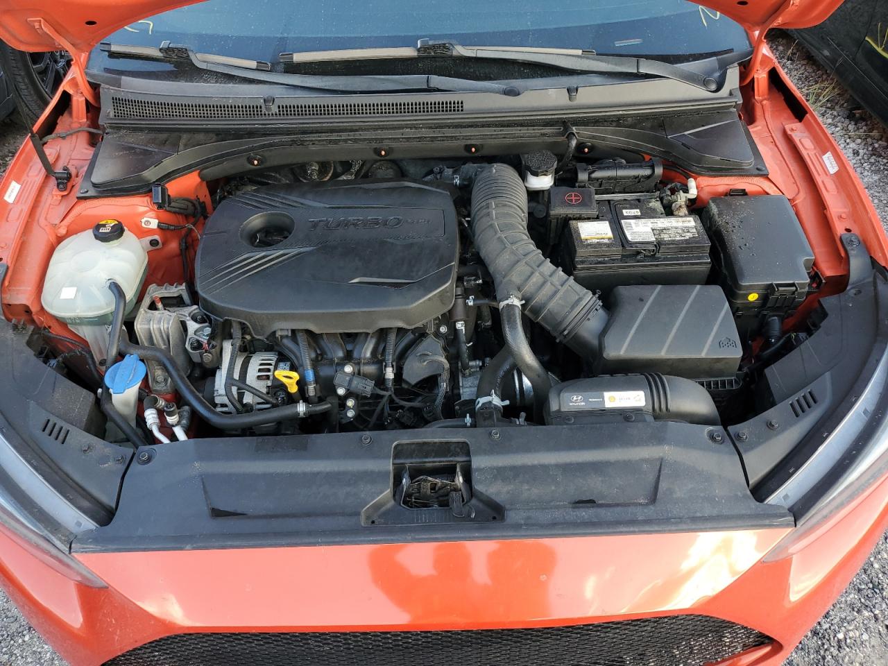 2019 Hyundai Veloster VIN KMHTH6AB0KU018904 Copart auction photo, water/flood damage thumbnail 11