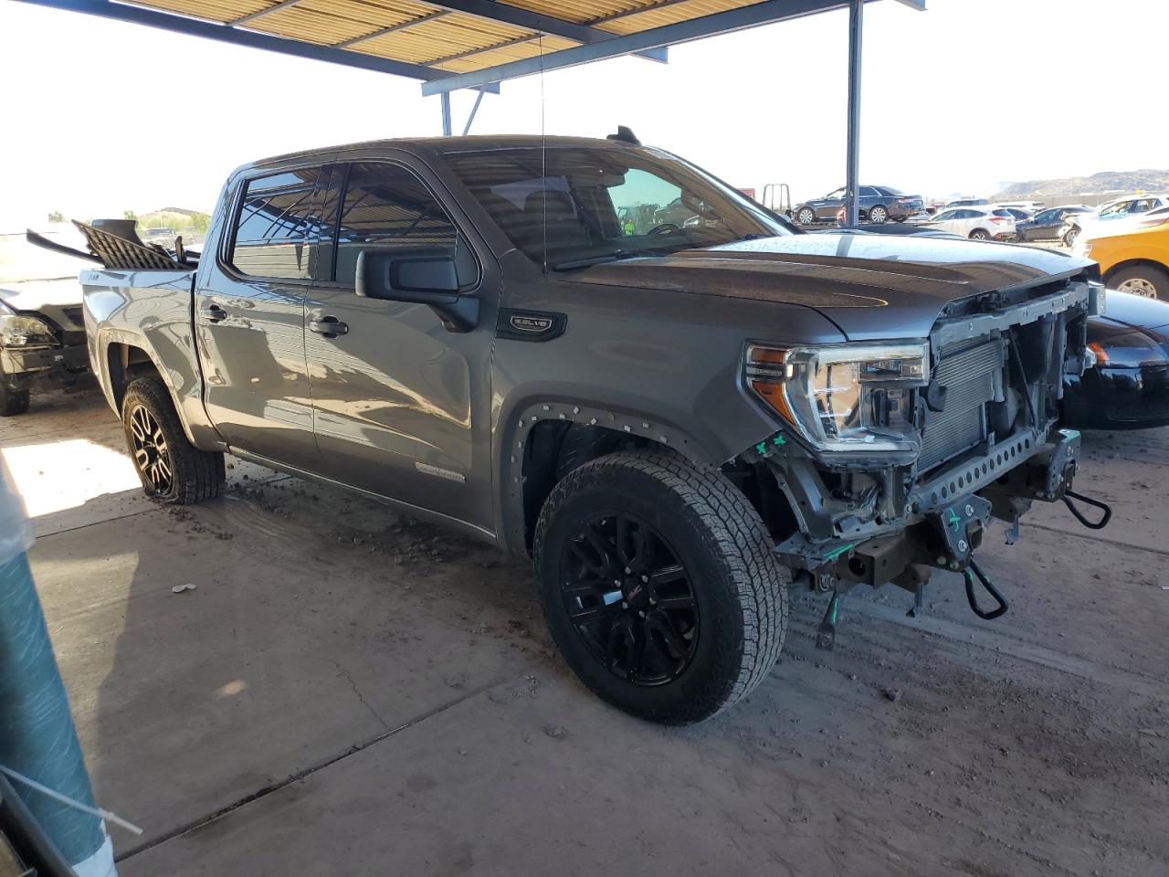 2021 GMC Sierra VIN 1GTU9CED0MZ112352 Copart auction photo, front end / rear end damage thumbnail 4