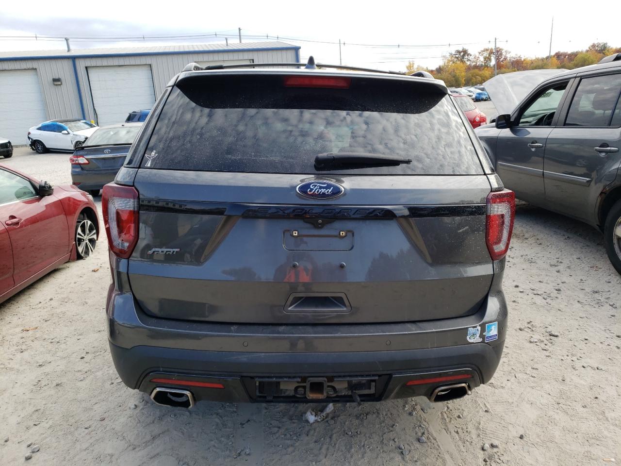 2017 Ford Explorer VIN 1FM5K8GT4HGB48486 Copart auction photo, front end / side damage thumbnail 6
