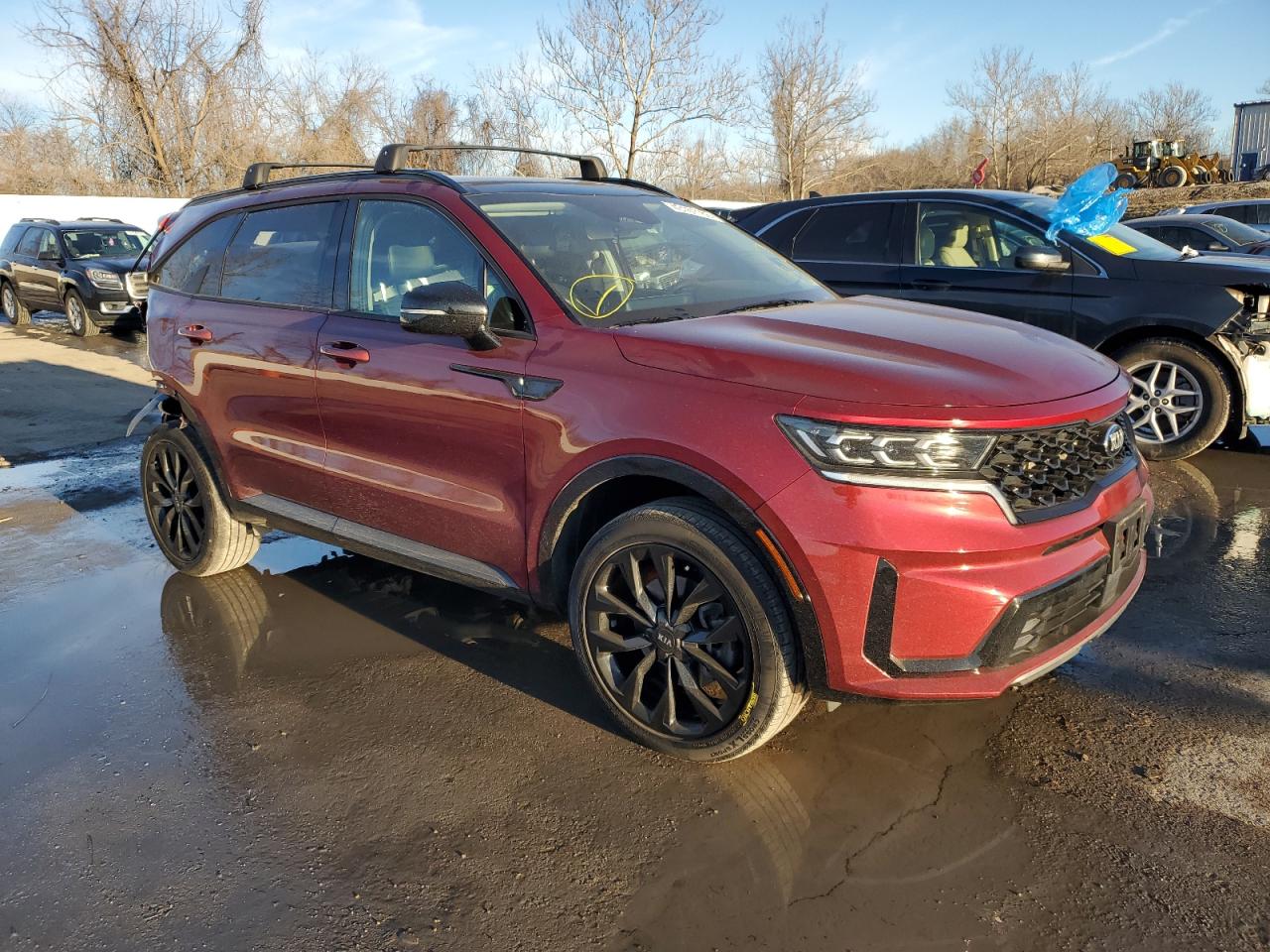 2021 KIA Sorento VIN 5XYRKDLFXMG069612 Copart auction photo, rear end damage thumbnail 4