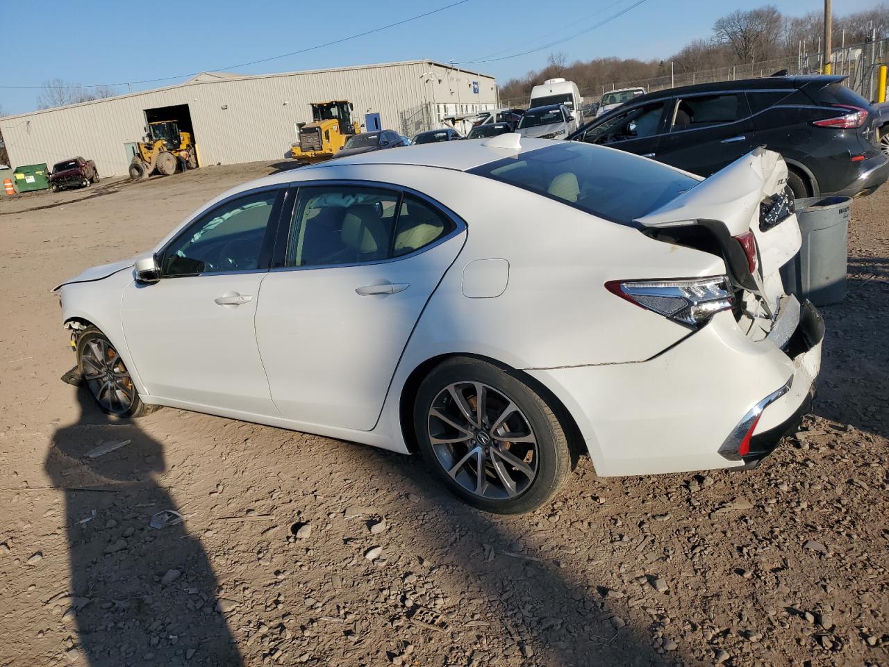 2020 Acura TLX VIN 19UUB2F31LA000369 Copart auction photo, front end / rear end damage thumbnail 2