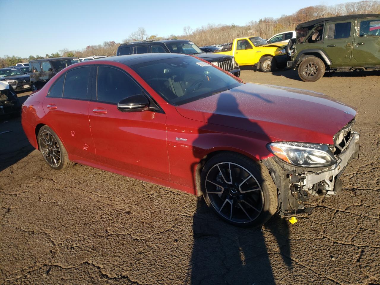 2017 Mercedes-Benz C-klasse VIN 55SWF6EB1HU190411 Copart auction photo, front end damage thumbnail 4