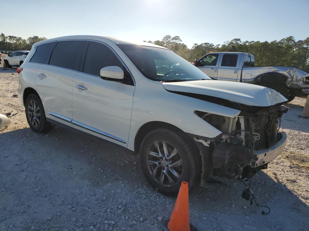 2013 Infiniti JX VIN 5N1AL0MM9DC314464 Copart auction photo, front end damage thumbnail 4