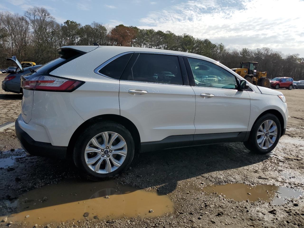 2022 Ford Edge VIN 2FMPK4K91NBA01784 Copart auction photo, front end / side damage thumbnail 3
