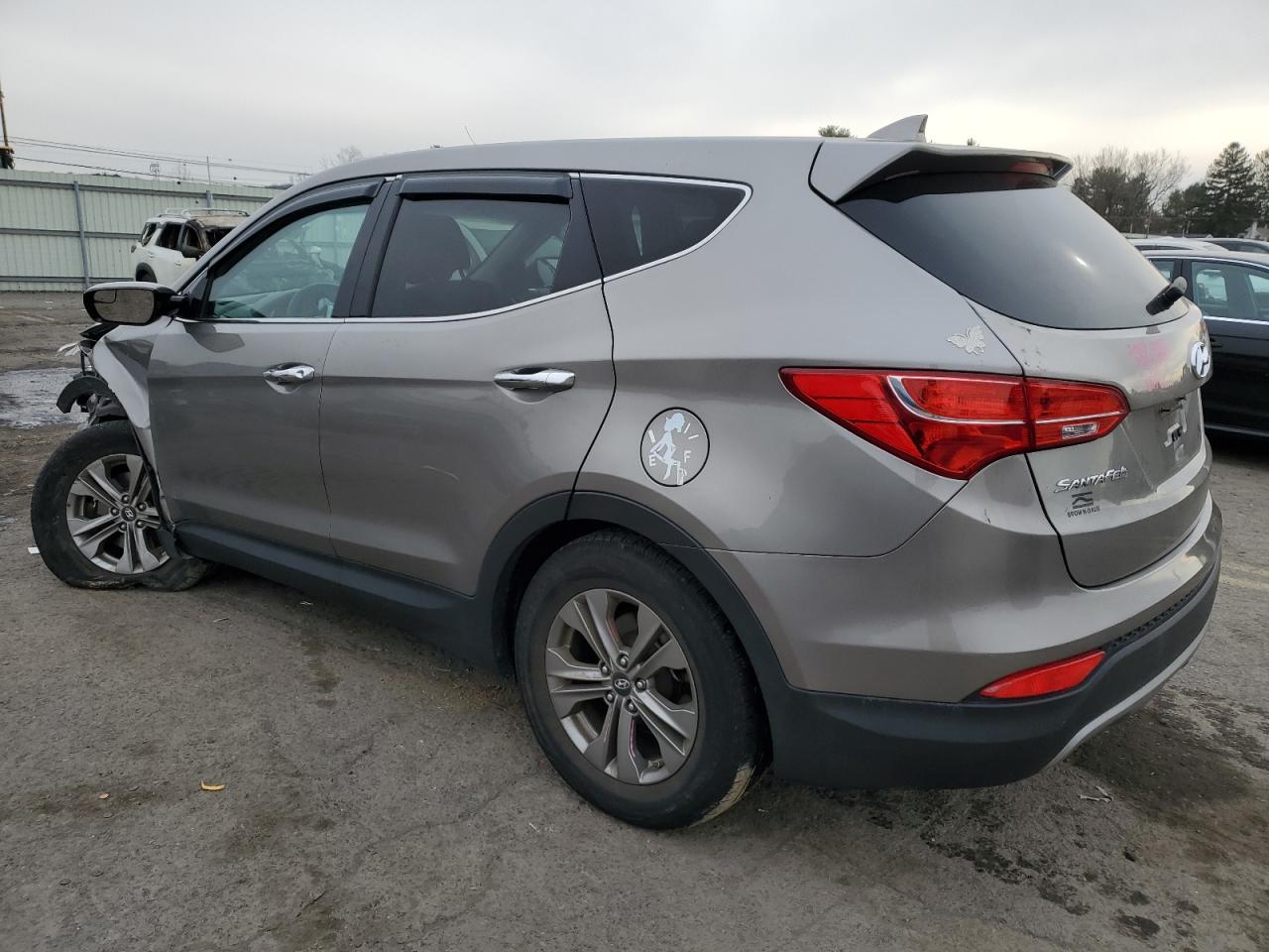 2016 Hyundai Santa Fe VIN 5XYZTDLB0GG377533 Copart auction photo, front end / side damage thumbnail 2